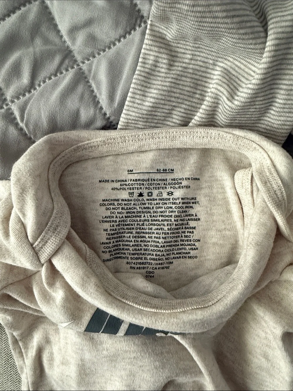 Nike Neutral Beige 'Just Do It' Baby Two-Piece Outfit - Picture 5 of 6
